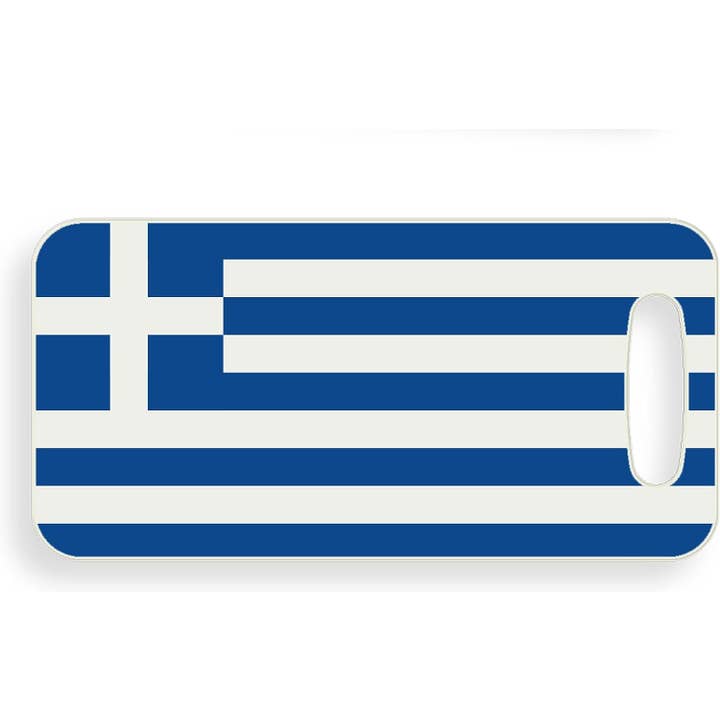 Greece Flag Luggage Tag for wholesale by DCM Solutions