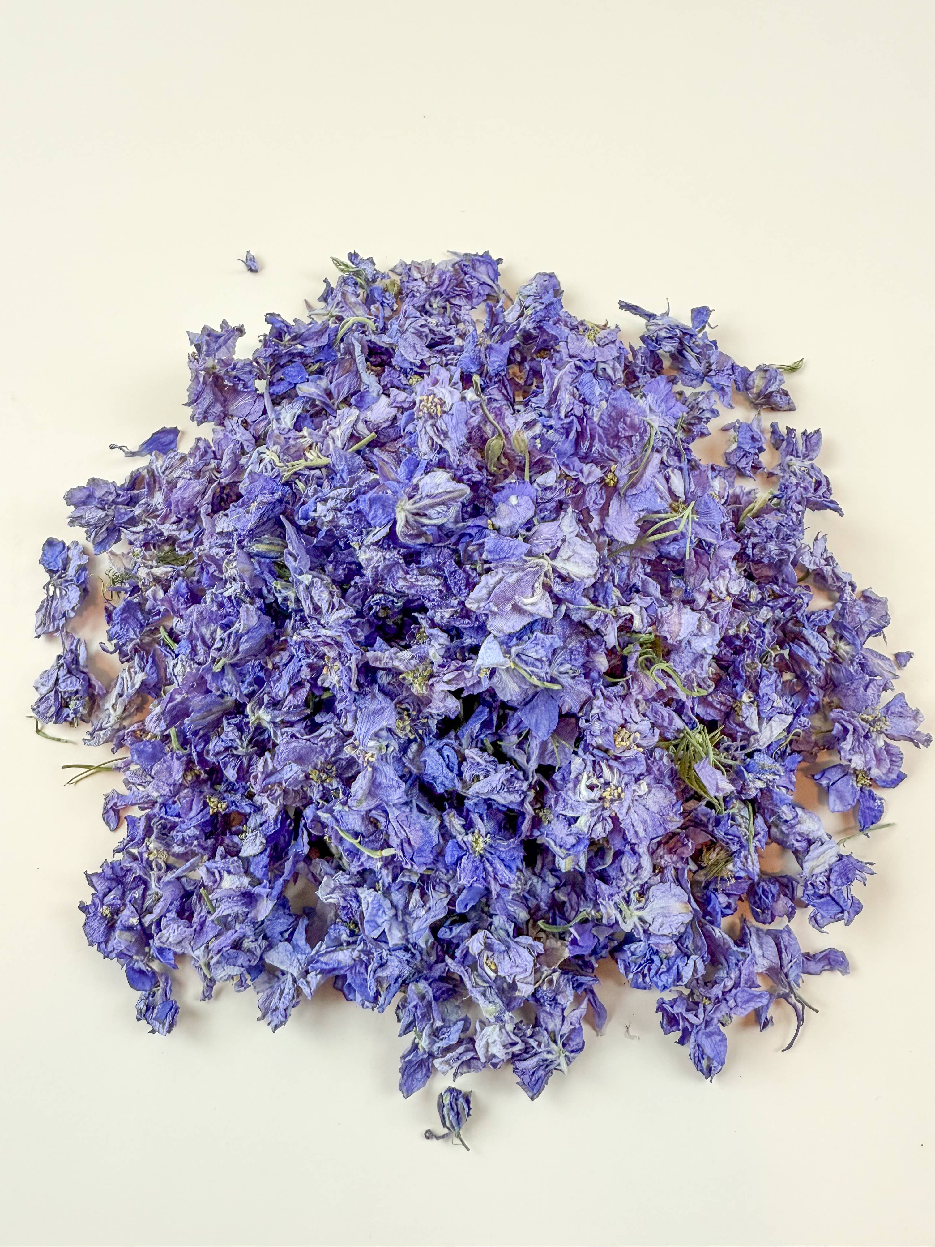Lovejoy Farms Premium Dried Flowers - Wholesale Dried/Pressed Flowers - Larkspur - Lilac  Petals / Air-Dried, Loose Leaf (1/3 lb) 2