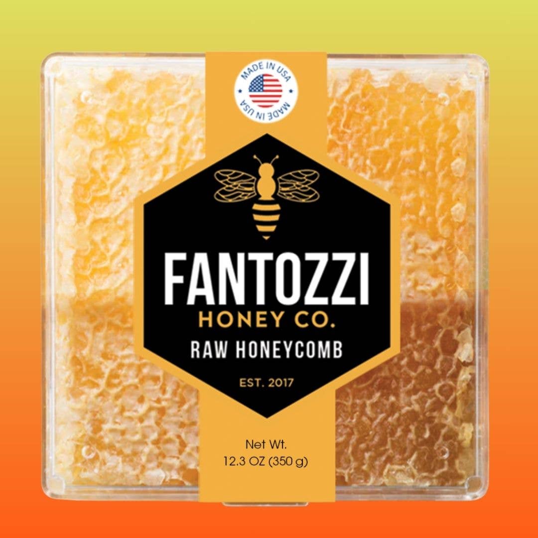 Fantozzi Honey Company - Wholesale Honey - Raw Sage Honeycomb – Natural Raw Honey Gift, 12.3 oz