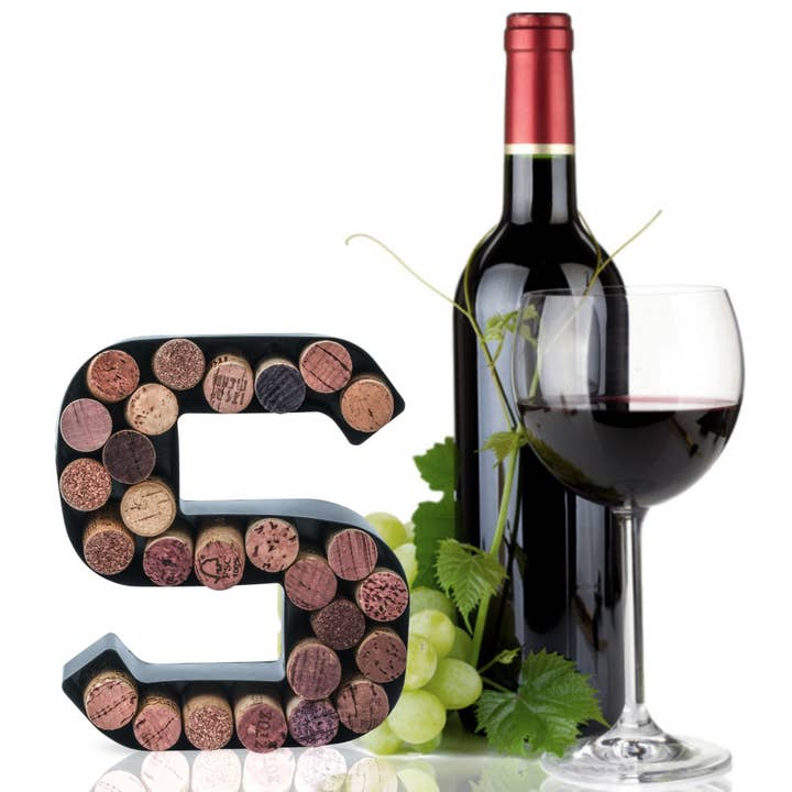 MADE EASY KIT - Wholesale Wine cork holder - Made Easy Kit Metal Letter Wine Cork Holder w/Wall Mount Kit86