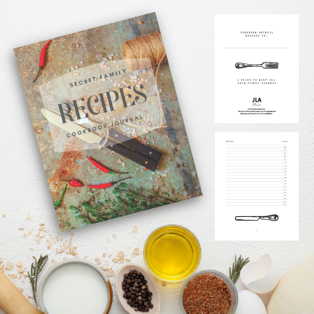 JLA Press - Wholesale Cookbooks & Food - Secret Family Recipes Cookbook Journal2