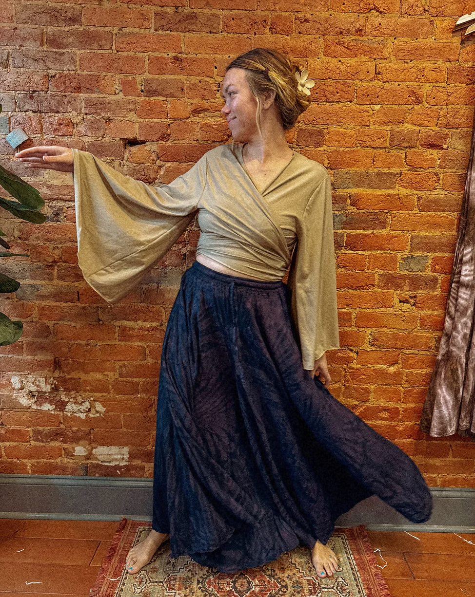 Gardenbelle Shop - Vente Pantalon – femme - Pantalon Palazzo Teint à la main Hippie Boho, Pantalon Bodhi Flowy7