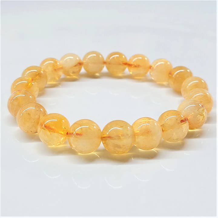 Bracelet en citrine 10 mm pour la vente par Best South Gems