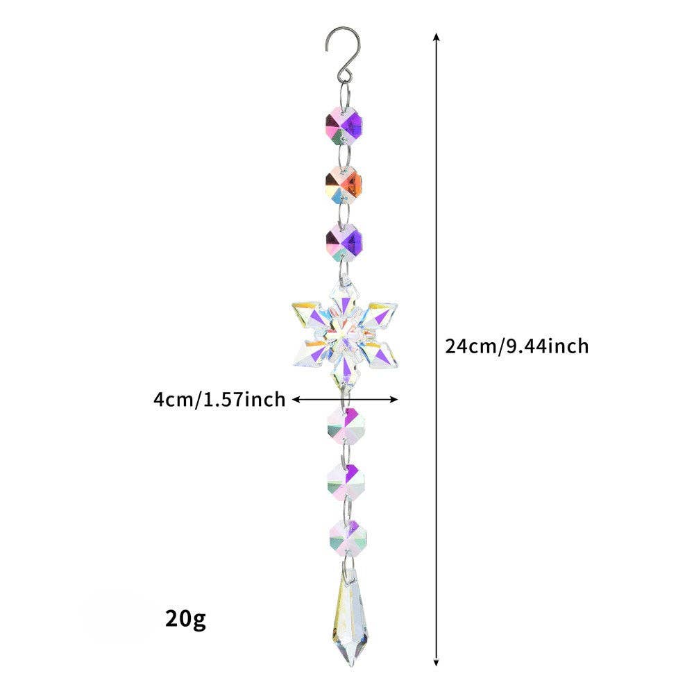 Dipped Shop - Wholesale Suncatcher - Snowflakes Crystal Holiday Home Hangings DP25A9324