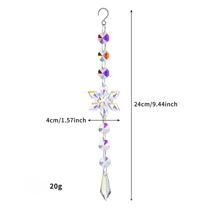Dipped Shop - Wholesale Suncatcher - Snowflakes Crystal Holiday Home Hangings DP25A9324