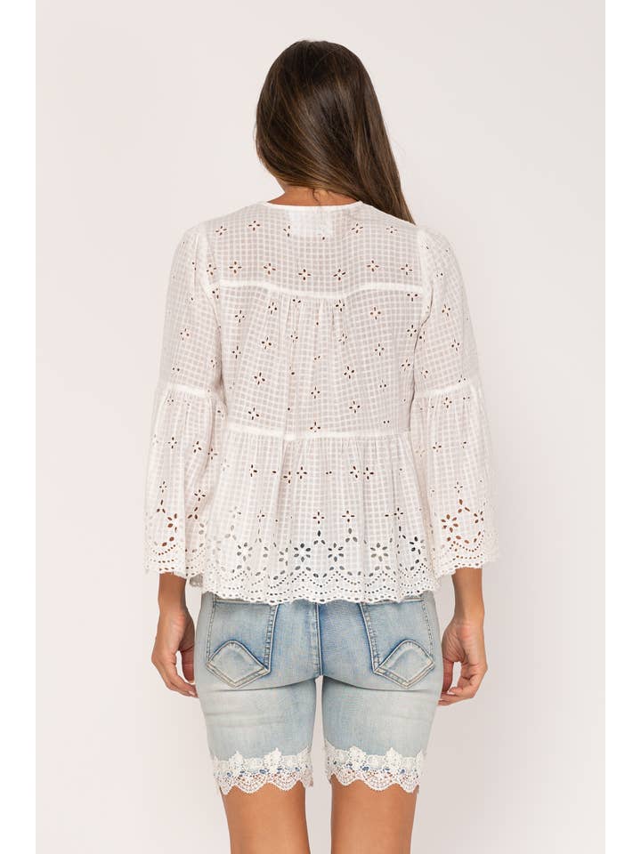 Peace & Love (CALAO IMPORT EXPORT S.L.) - Wholesale Blouse - Women's - EMBROIDERED BLOUSE PR9992B