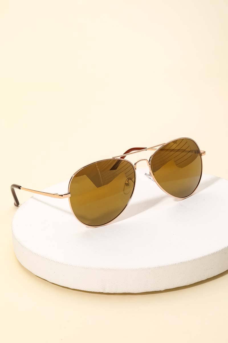 ASSORTED Classic Gold Rimmed Sunglasses for wholesale on Faire2