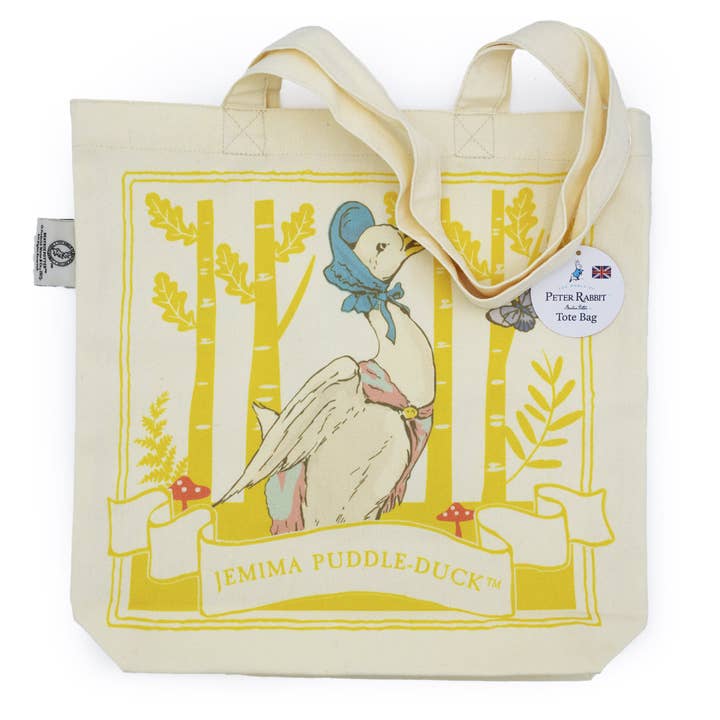 Beatrix Potter Jemima Puddle-Duck Tote Bag for wholesale by Robert Frederick Ltd