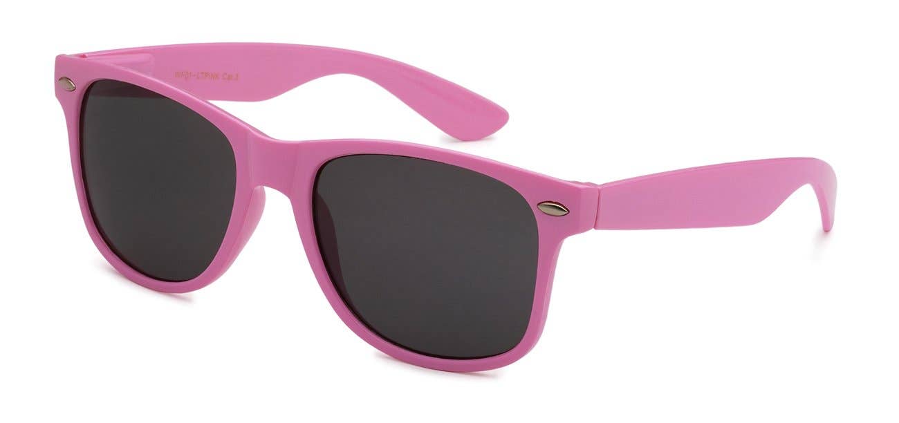 Luna Sunglasses - Wholesale Sunglasses - Unisex - Retro unisex pink sunglasses LZ512-WF01-LTPINK