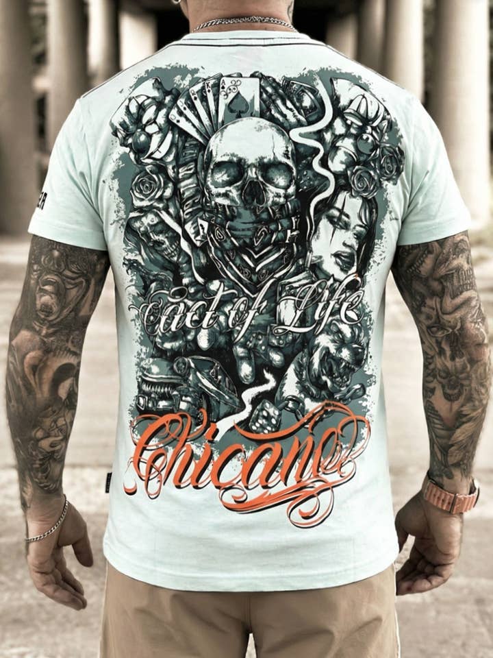 Maglietta Fact of Life "Chicano" TS-89 fair aqua per la vendita all'ingrosso da parte di Fact of Life
