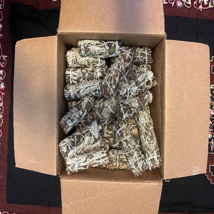 Third Eye Sage – wholesale Salviabunt – Yerba Santa Pure Herb 4" medföljande smutspinnar: Harmonisera2