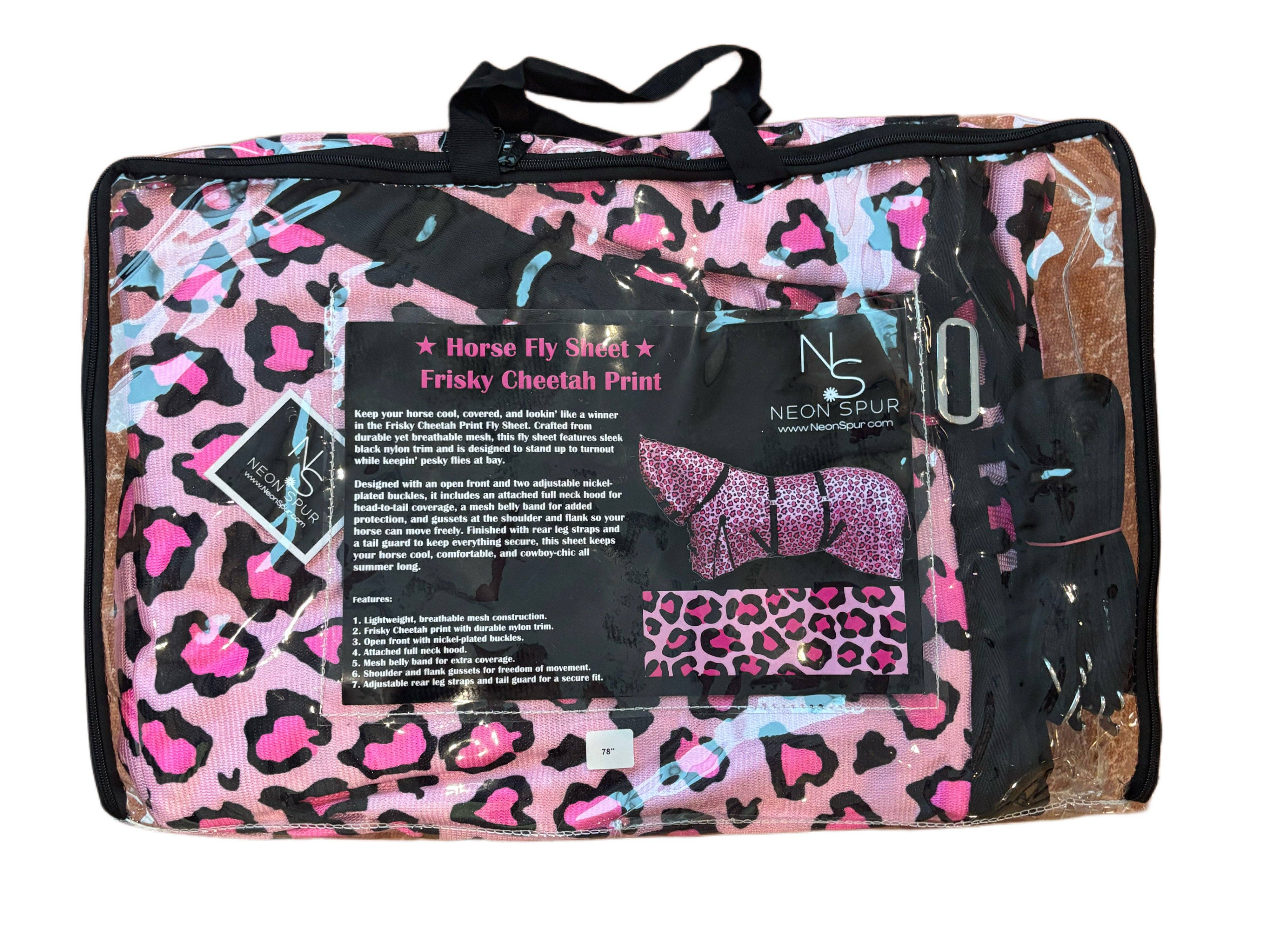 Neon Spur LLC - Wholesale Horseback Riding Gear - Catty Cowgirl Mid-Weight Fly Sheet2