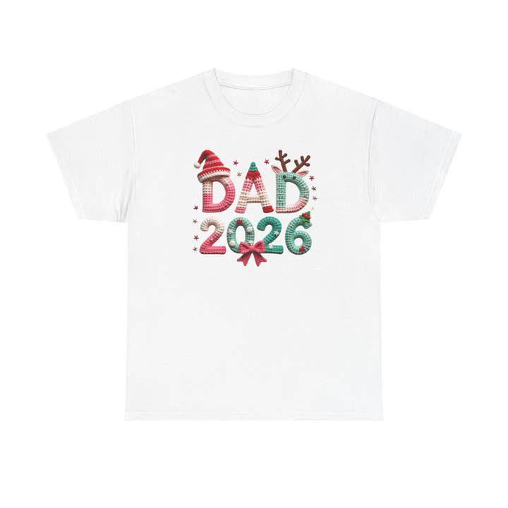 Dad 2026 Christmas T-Shirt — Festive Holiday Dad Tee for wholesale by Le Paperie Co
