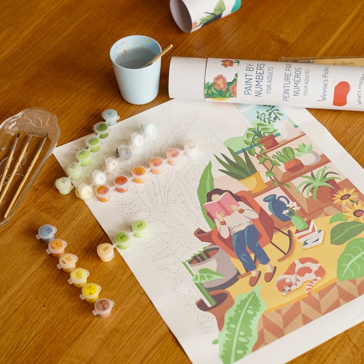 Winnie's Picks - Wholesale DIY Craft Kit - Cozy Reading - Paint by Numbers gift - Graduation Gifts 2025