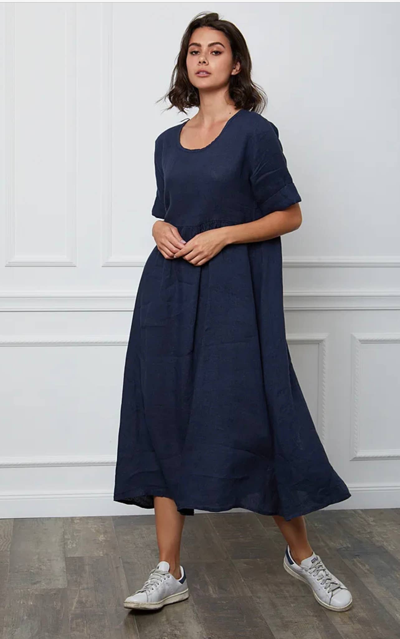 LÉA & LUC - Wholesale Dress - Women's - Long dress in 100% linen REF.714866