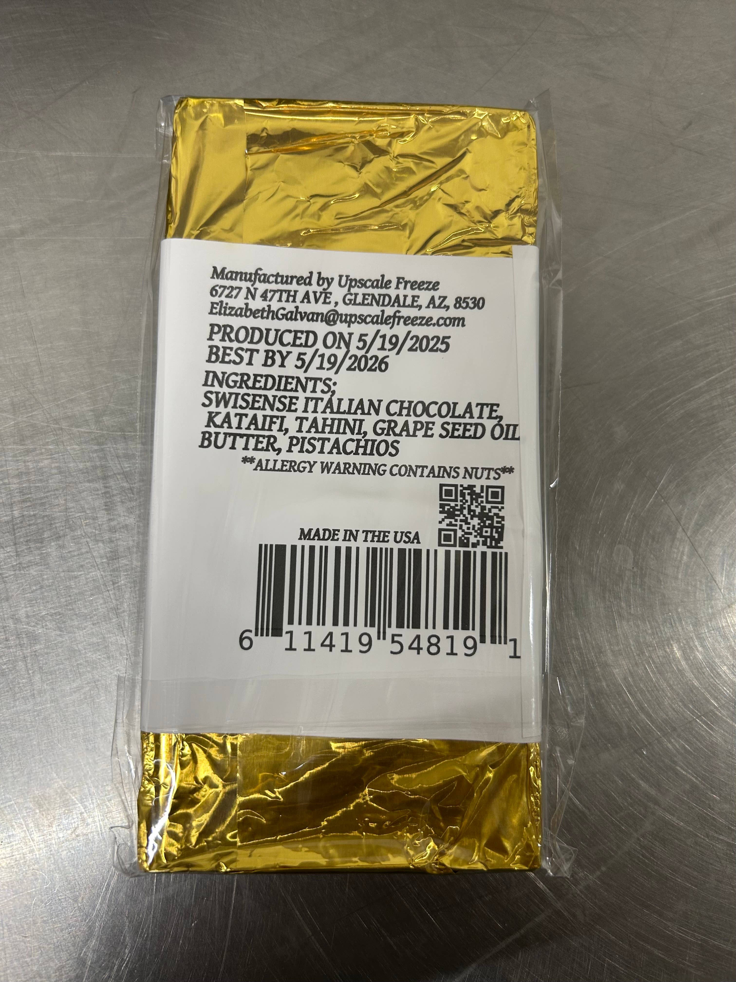 UPSCALE FREEZE – Barra de chocolate por atacado – Barra de chocolate Dubai com pistache 227 g4