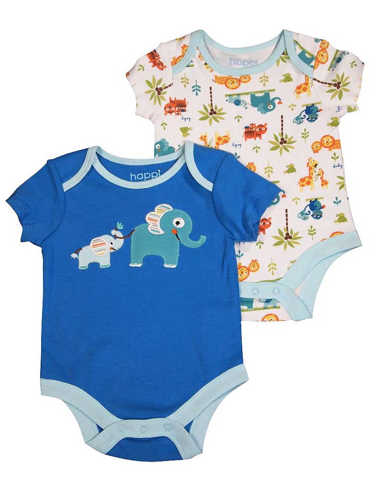 Eastern Off Price - Wholesale Rompertje - Baby - Happi by Dena Baby Jongens Newborn Korte Mouw Romper 2 Stuks2