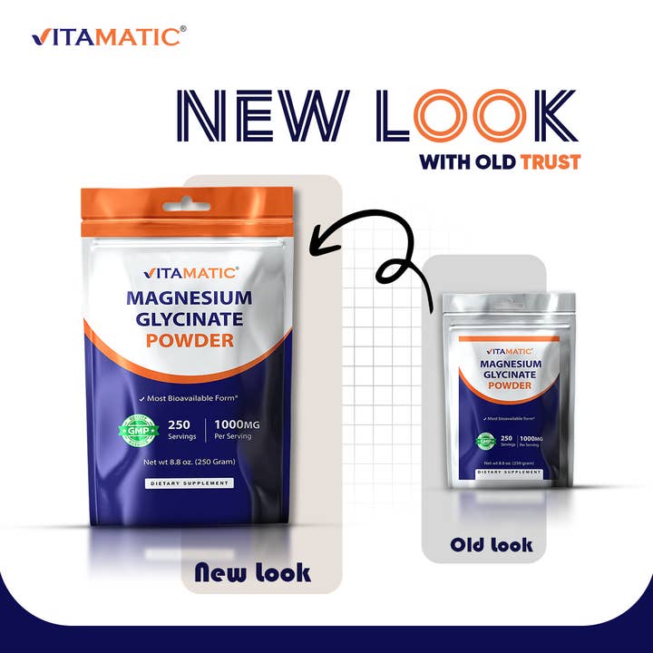 Vitamatic - Wholesale Oral Supplement/Vitamin - Vitamatic Magnesium (from Glycinate & Oxide) - 250 Grams7