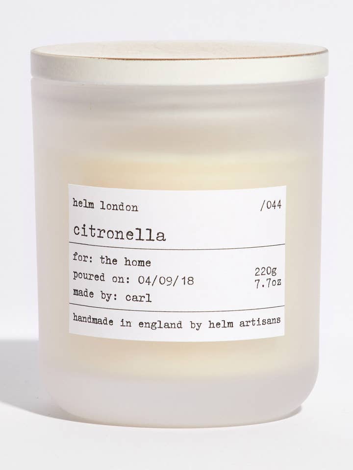 Citronella Luxury Candle for wholesale by Helm London