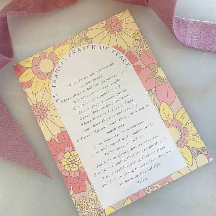 Laalee Jewelry - Wholesale Religious Card - St Francis of Assisi Prayer Card Gift for Peace Prayer Saint5