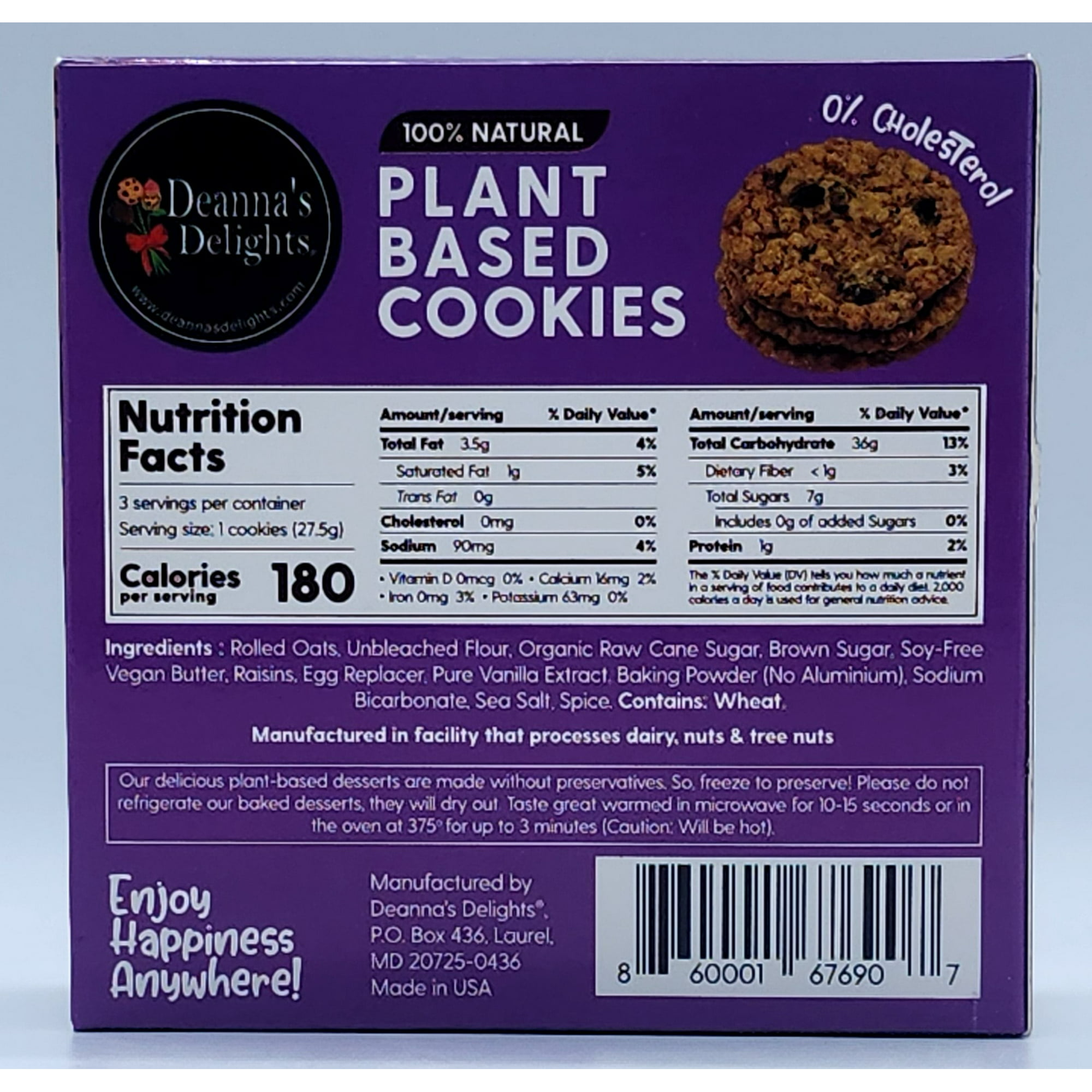 Purple Oatmeal Raisin Cookies for wholesale on Faire3
