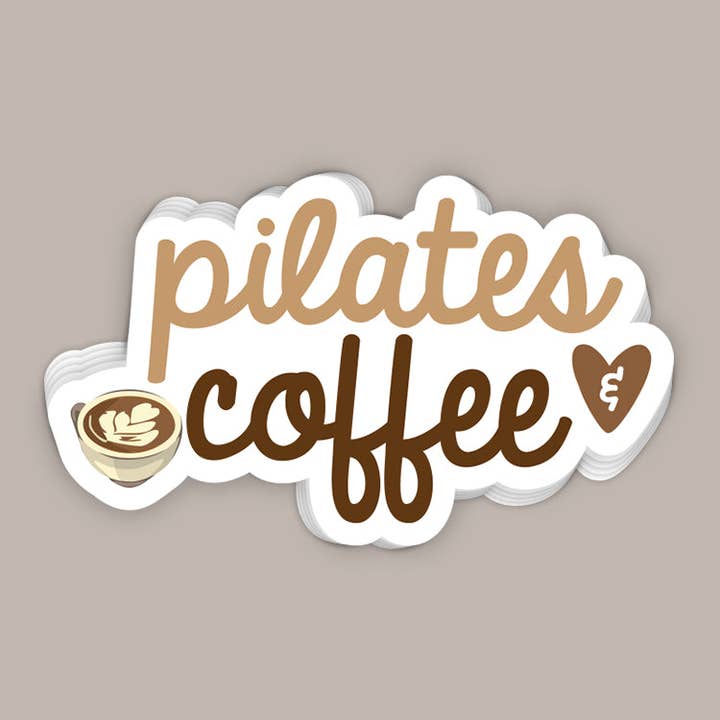 Pilates & Coffee Decal for wholesale by Ivy + Cloth