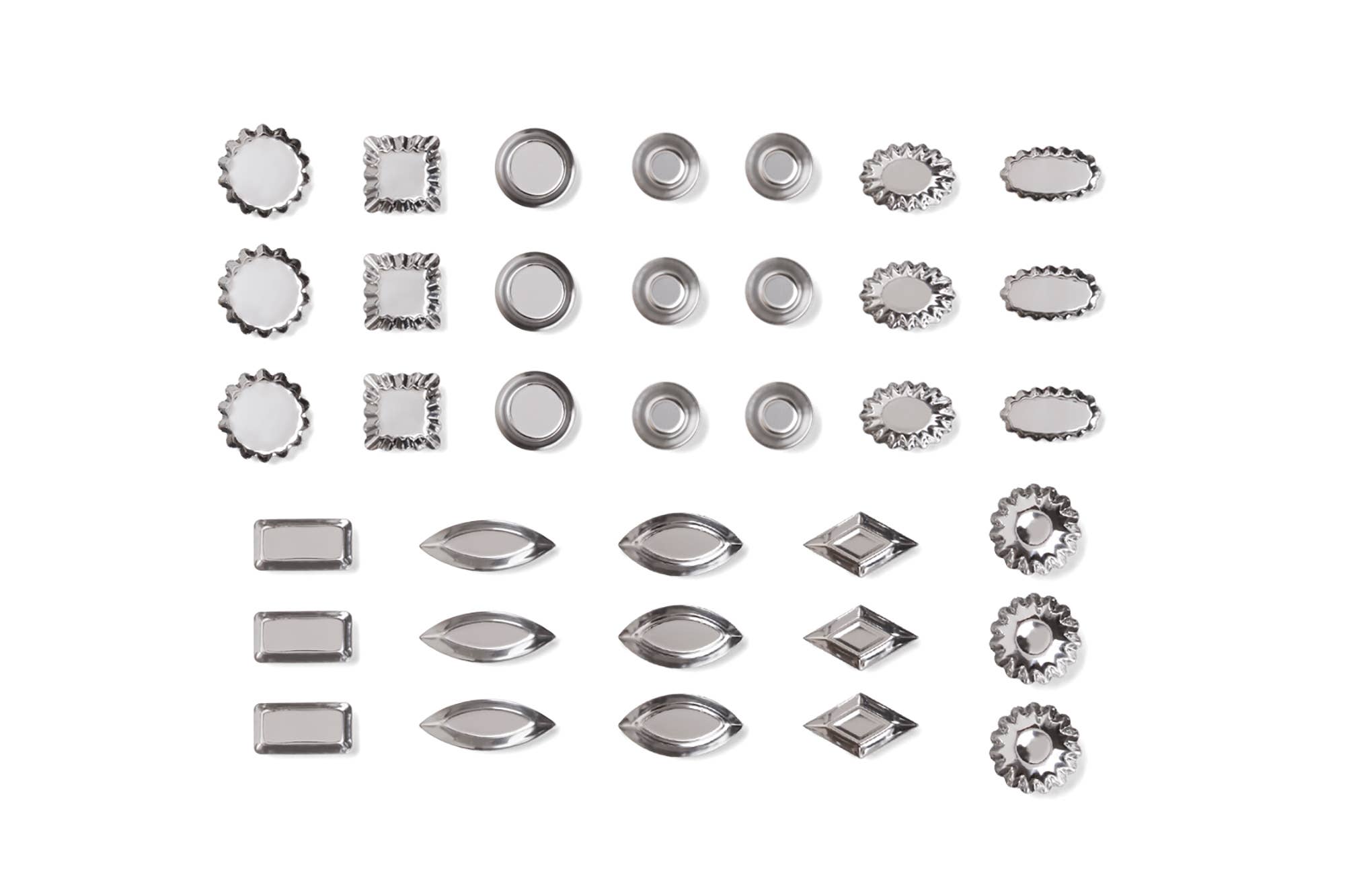 Fox Run Brands - Venta al por mayor Molde para tartas - Set de 36 moldes mini tartaletas de acero esmaltado Fox Run3