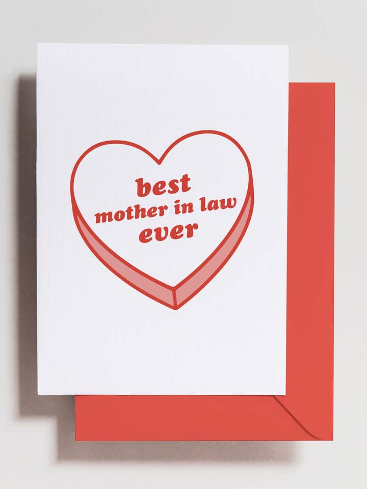 Best Mother in Law Card for wholesale by Haven Print Co.