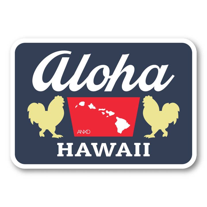 ALOHA COOL ANXD Sticker for wholesale by Soley Aloha