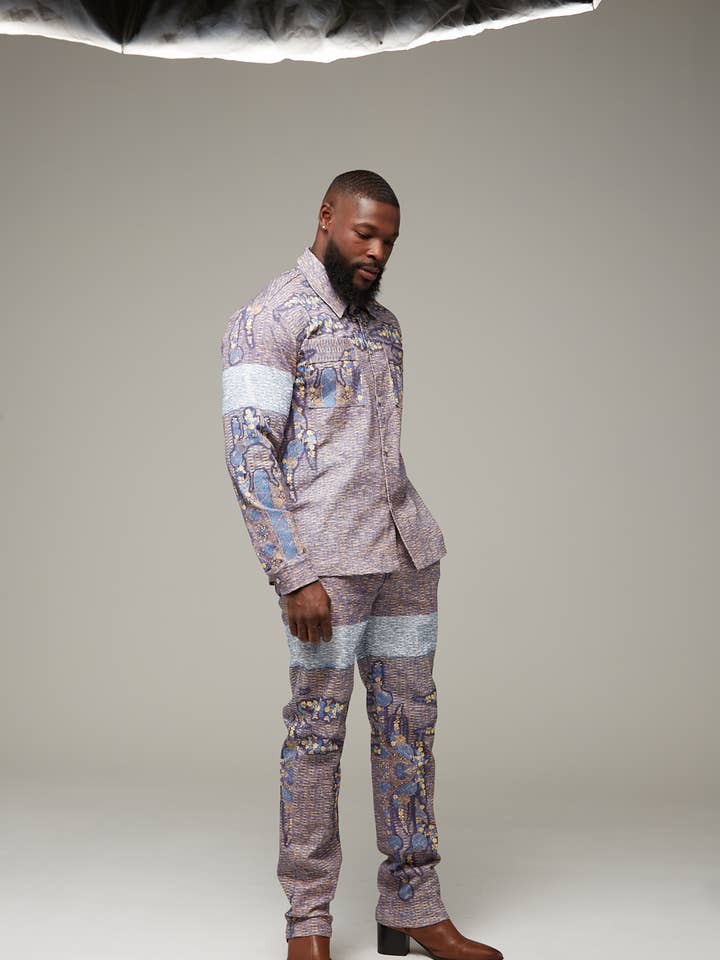 Melt Print 2 pc Pant Set for wholesale by Lee Rickie Collection