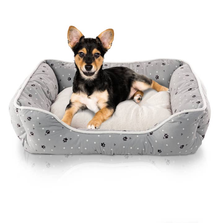 Precious Tails - Wholesale Pet bed – Cat/dog - Details Microsuede Cuddler with Plush Center8