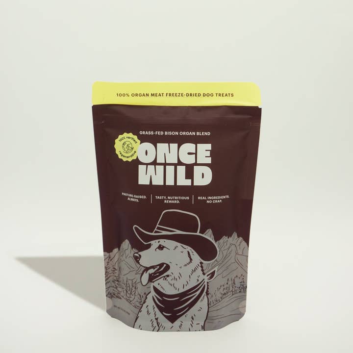 Once Wild - Wholesale Pet Treats - Dog - Bison Organ Blend Treats