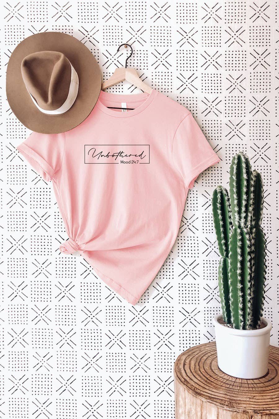 Bella Me - Wholesale Screen Printed T-Shirt - Women's - Unbothered Mood / Graphic Tee0