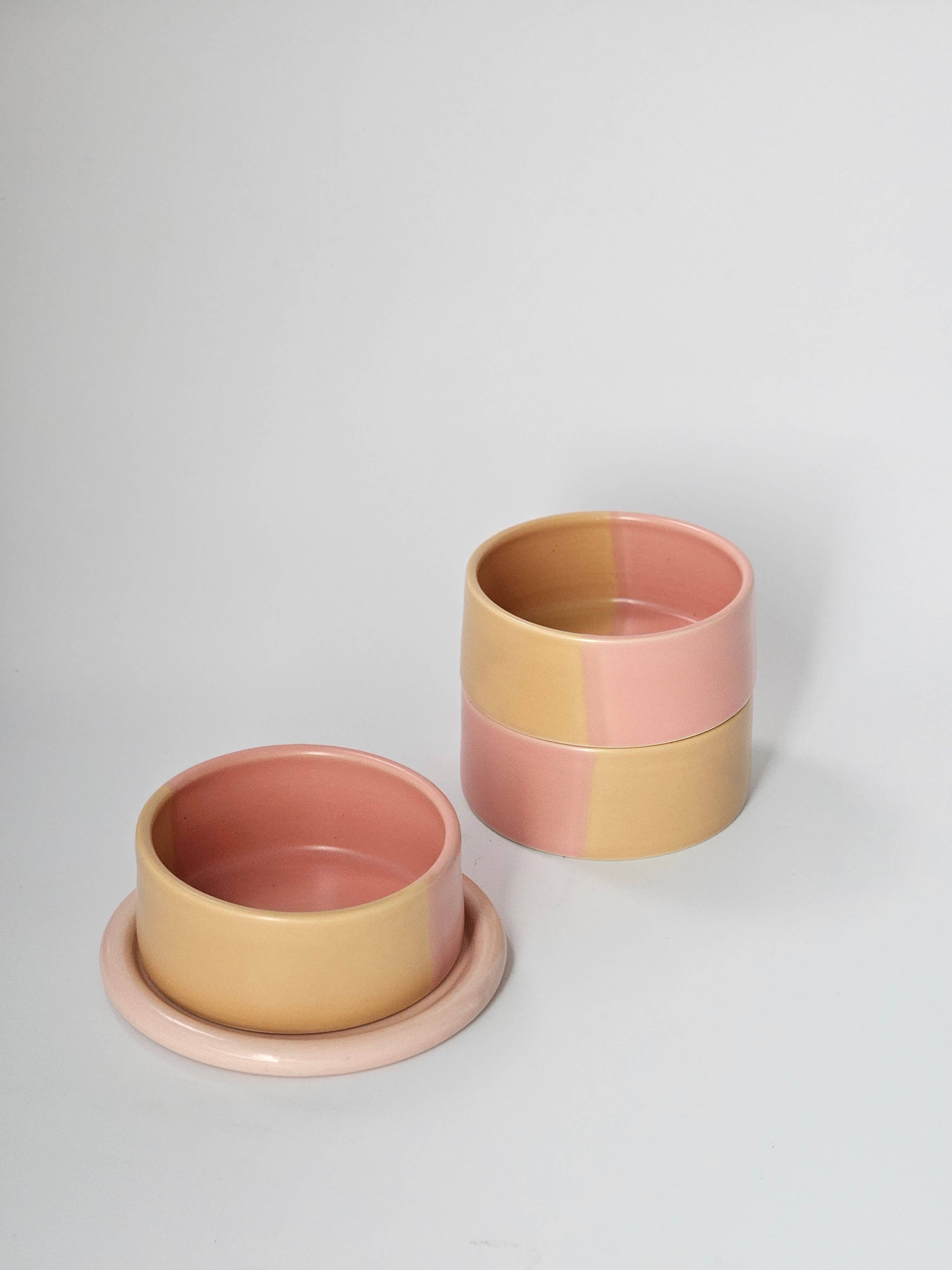 Bad Dogs Studio - Wholesale Pet Bowl - Cat/Dog - Half & Half Pet Dish • Small Dog Cat Bowl • Handmade Ceramic3