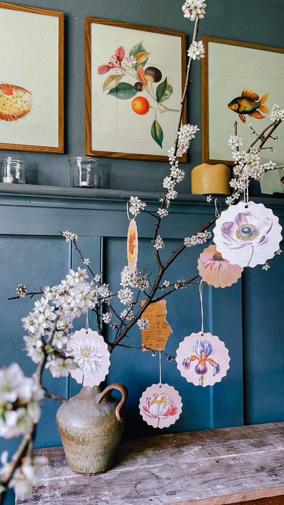 30x40 – Großhandel Untersetzer – Untersetzer-Set mit Blumenmotiven, Sternform3