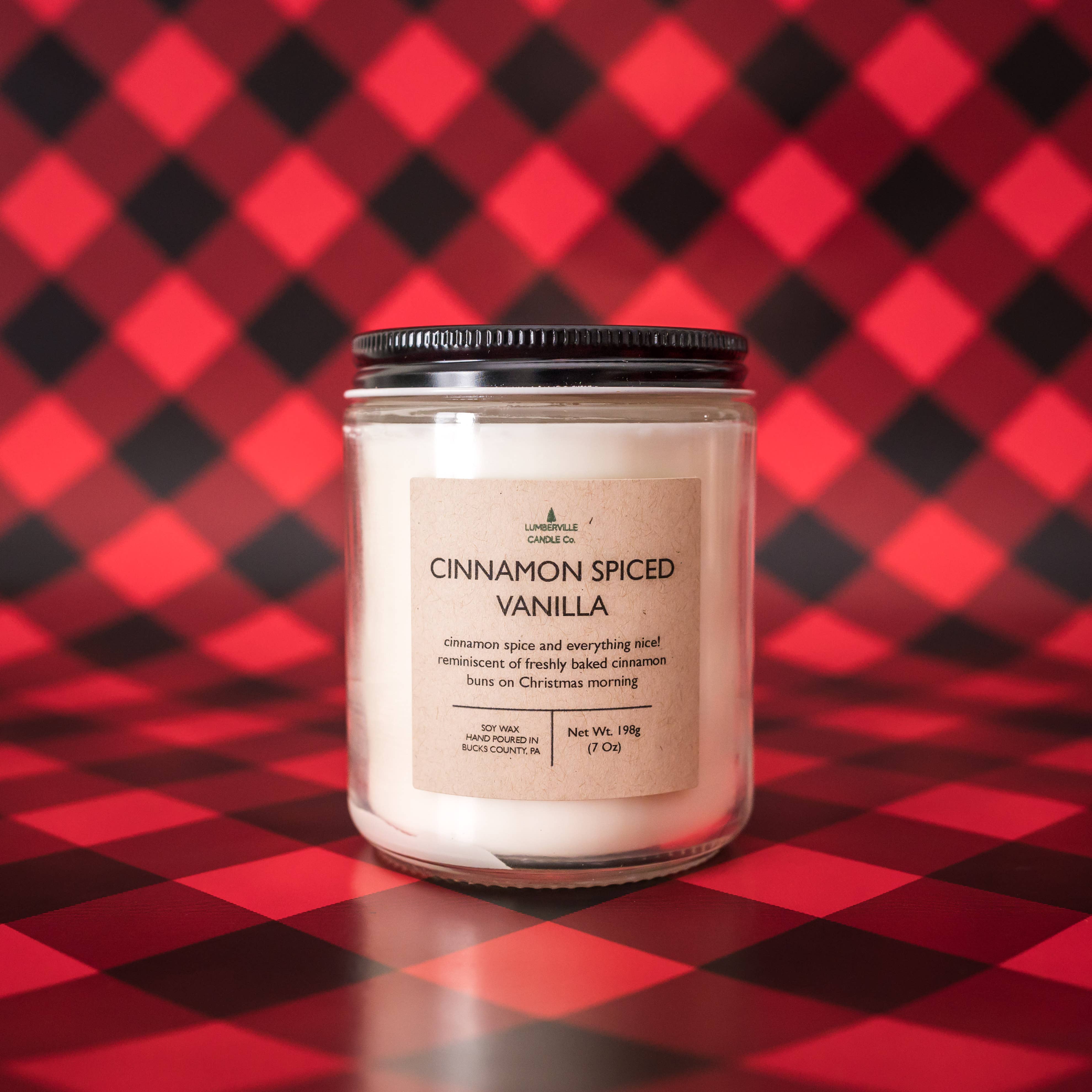 Lumberville Candle Co. - Wholesale Jar/Filled Candle - Cinnamon Spiced Vanilla2
