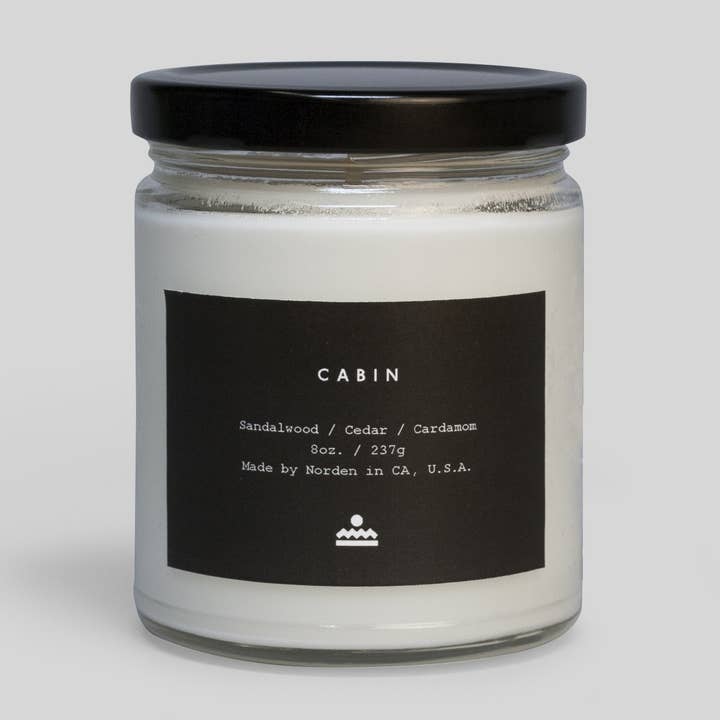 Vela en tarro Cabin de 8 oz para venta al por mayor de Norden