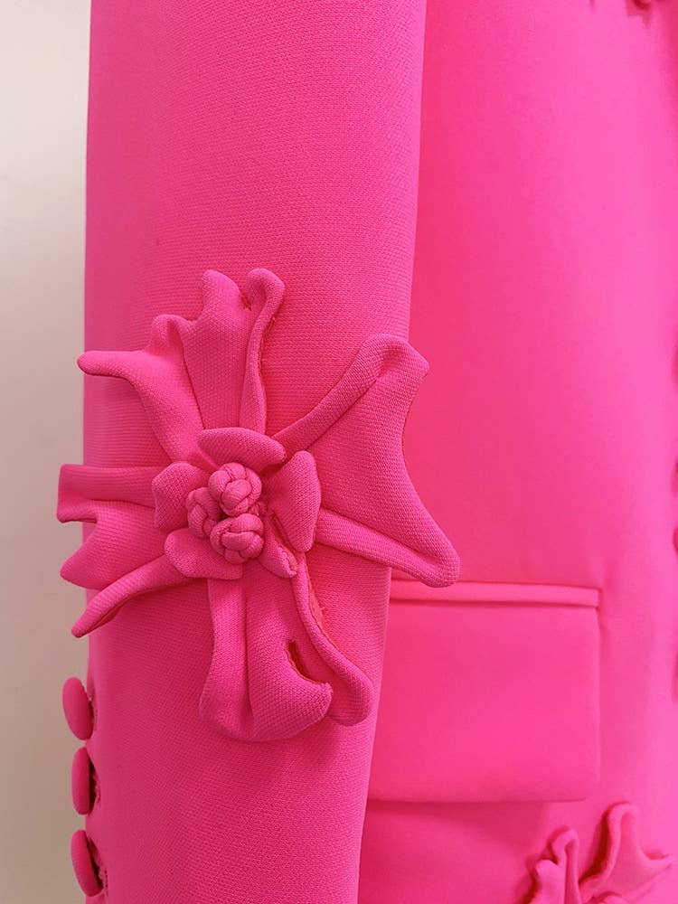 Productseeker - Wholesale Blazer - Women's - BL0127 Handmade 3D Floral Embellished Double-Breasted Blazer8