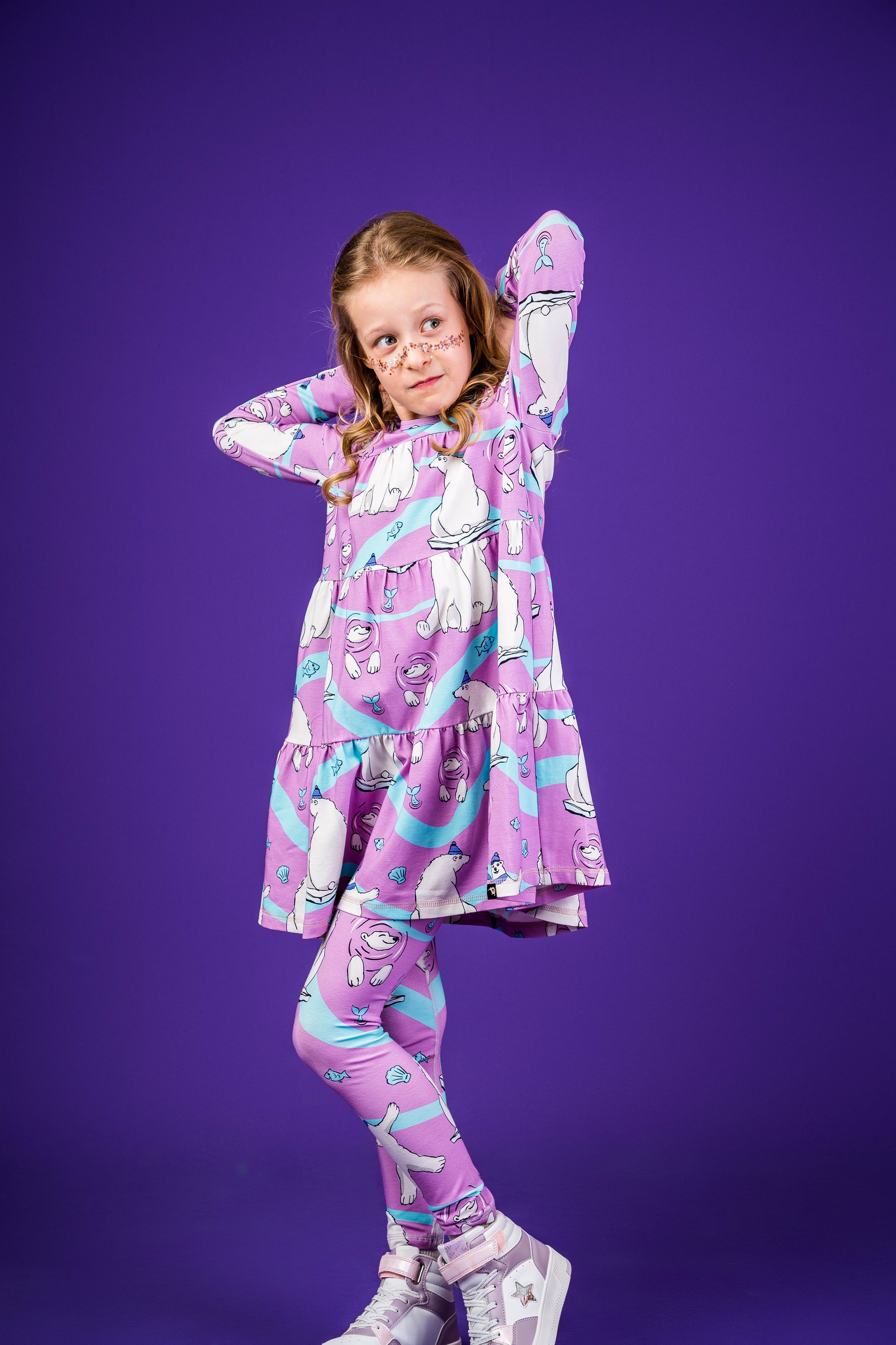 Mullido – wholesale Klänning – Barn – ISBJÖRN - A-LINJEKLÄNNING - AW246