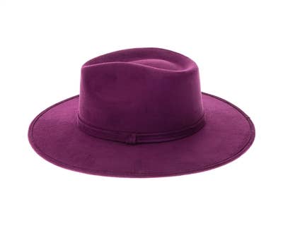 DNMC - Wholesale Fedora - Women's - Stiff Brim Rancher Hat - Premium Vegan Suede - 12+ Colors!3