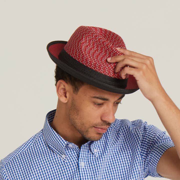 Dasmarca Hats – wholesale Fedora – Men's – DASMARCA Enzo Ruby Multi Coloured Summer Trilby Hat