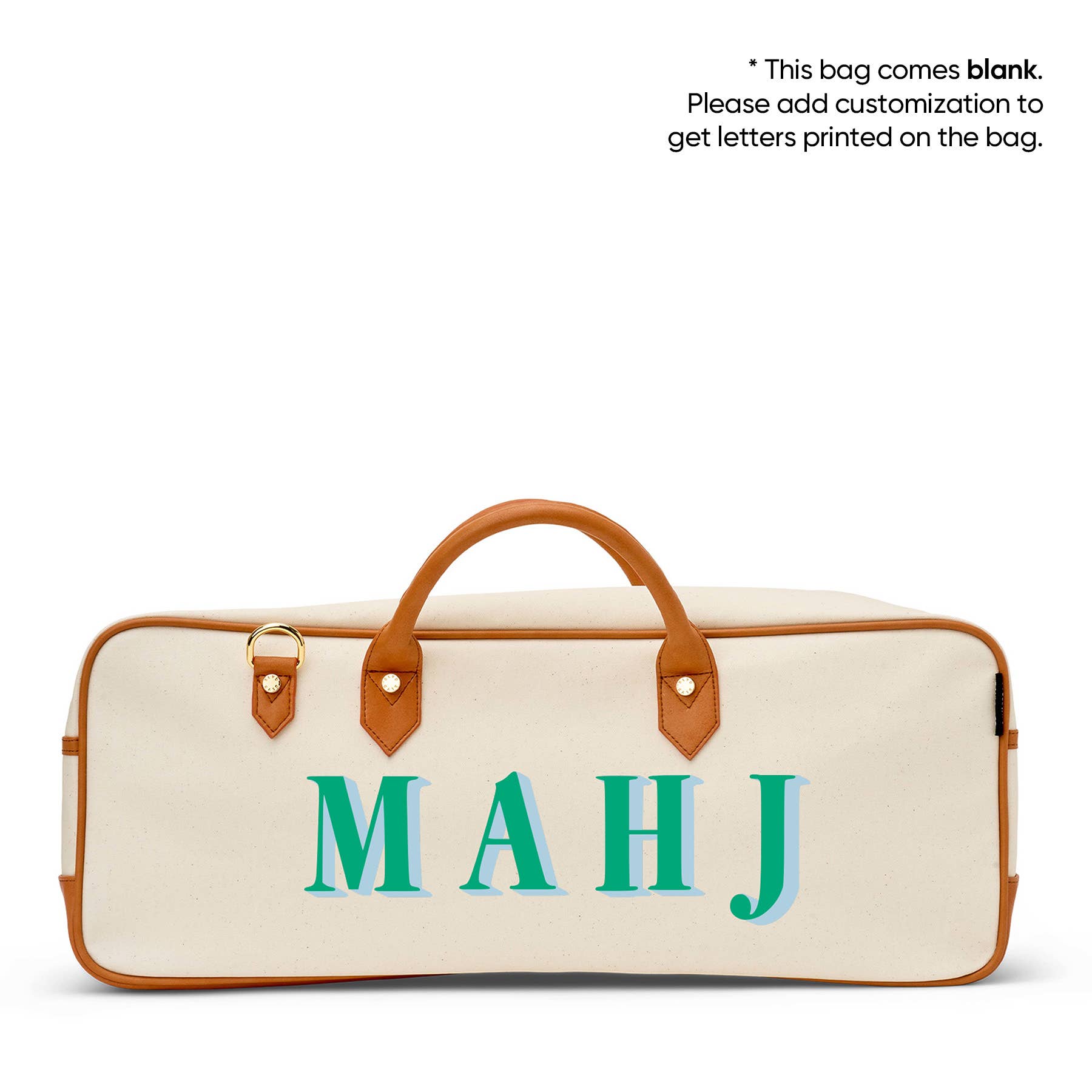 Boulevard - Wholesale Tote Bag - Women's - "Margo" Natural Mahjong Tote (Personalizable)0