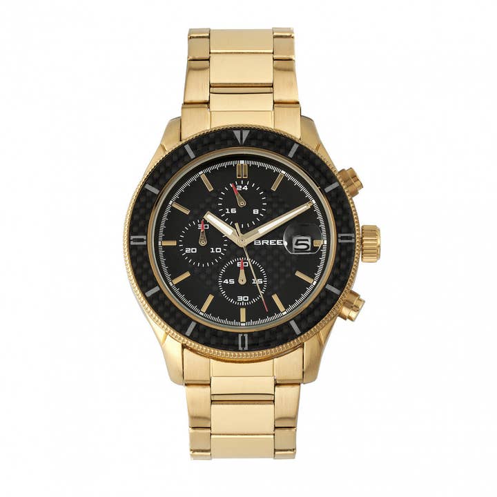 Breed - Wholesale Wrist Watch - Men's - Breed Maverick Chronograph Bracelet Watch with Date