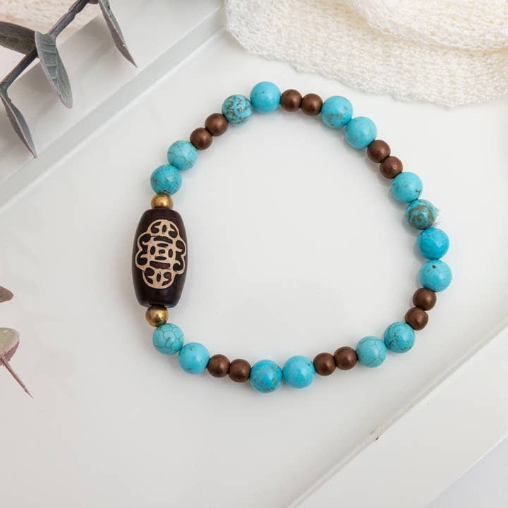 Turquoise bracelet for men for wholesale by Bijoux Lyne Meikle