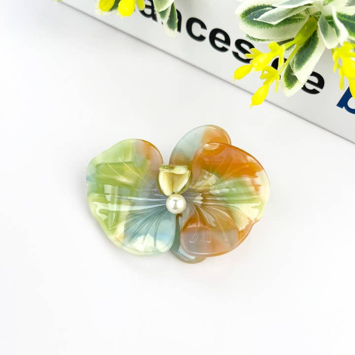 TheDivaSoap - Wholesale Hair Clip - Women's - 3D Phalaenopsis Hair Claw Clip, Elegant Acetate Hair Clip