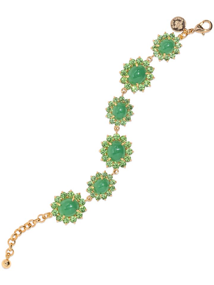 Pulsera Georgie en verde para venta al por mayor de Loren Hope