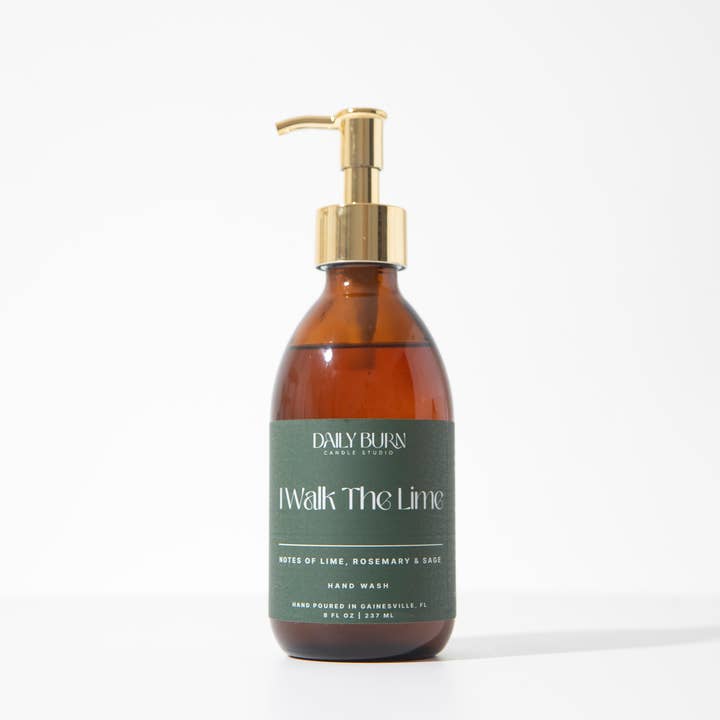 Daily Burn Candle Studio - Wholesale Hand Soap/Wash - I Walk The Lime Hand Wash