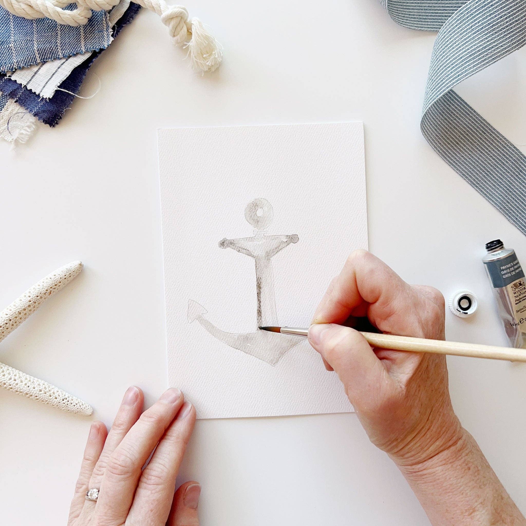 emily lex studio – wholesale Stationery/notecard set – seaside paintable watercolor notecard set12