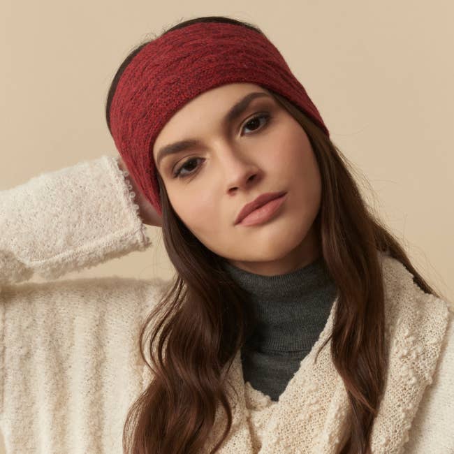 WUAMAN - Alpaca - Wholesale Fashion Headband - Women's - Vanesa Baby Alpaca Headband | Alpaca Ski Band | Fall