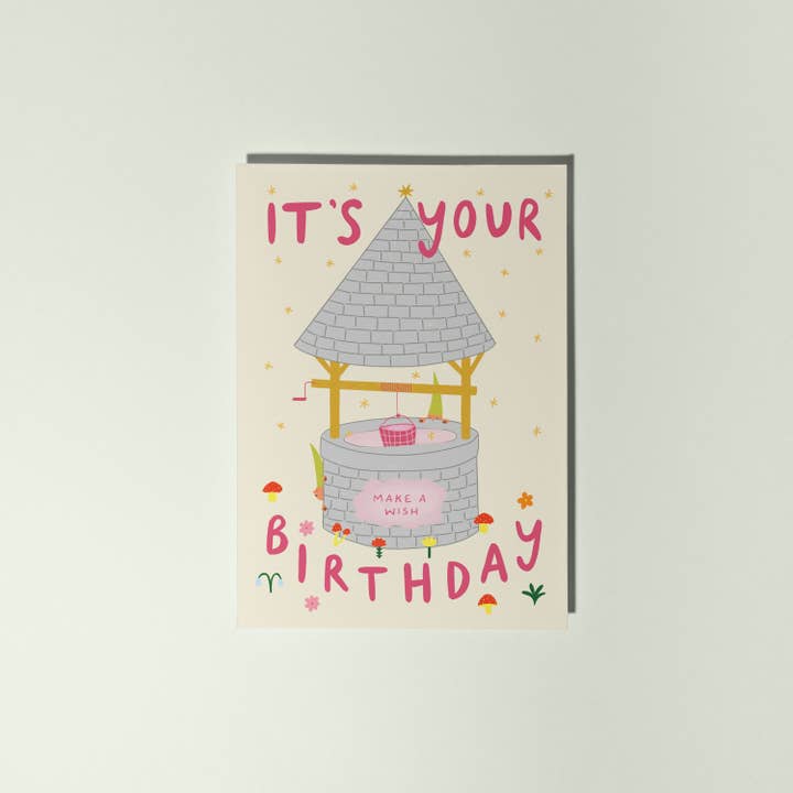 Little Black Cat Illustrated Goods – Großhandel Geburtstagskarten – Wunschbrunnen-Geburtstagskarte | Folkloristischer Geburtstag | Fantasie2